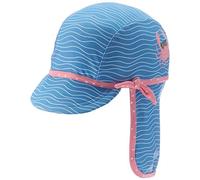 (TG. 49) Playshoes Cuffia da Bagno con Granchio Cappello da Sole, Blu/Rosa, 49 c