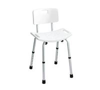 (TG. 49 x 68,5 -85,5 x 54 cm) Wenko 209261100 Sgabello, Bianco, 49 x 68,5-85,5 x
