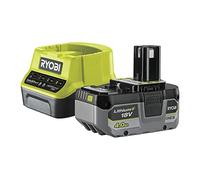 (TG. 4Ah) Ryobi - 1 batteria ONE+ litio+ 18 V - 4 Ah e 1 caricatore rapido 2 A -