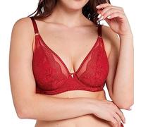 (TG. 4C) Sans Complexe Charmante Balconette Bra, Garnet Red, 4C Women's - NUOVO