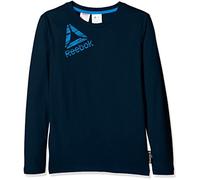 (TG. 4T) Reebok B Es LS Tee, Maglietta A Manica Lunga Uomo, Blu/Maruni, 4T - NUO