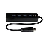 (TG. 4x USB 3.0) STARTECH.COM Hub Portatile USB 3.0 Superspeed a 4 Porte, Perno