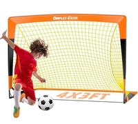 (TG. 4'x3') Dimples Excel Porta Da Calcio Rete Per Giardino All'aperto Allenamen