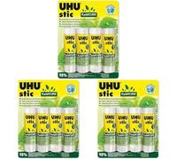 (TG. 4x40g (Confezione da 3)) UHU stic ReNature 4x40g colla naturale con tubetto