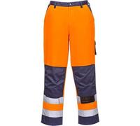 (TG. 4XL) Portwest TX51 Pantaloni Lyon Alta Visibilit , Arancione/Navy, 4XL - NU