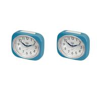 (TG. 5.15 X 3.3 X 4.65 Cm (Confezione da 2)) Trevi - Orologio sveglia (Confezion