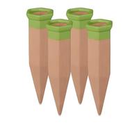(TG. 5.5 x 5 x 19 cm) Relaxdays Set Irrigazione a Goccia, Set da 4 Coni per Pian