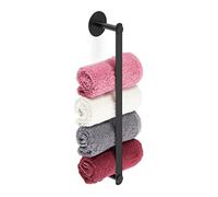 (TG. 5,5x40,5x7 cm) Relaxdays Portasciugamani Adesivo da Parete, Senza Fori, Acc