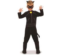 (TG. 5-6 anni) Rubie's-640904-M Tales of Ladybug Cat Classic Vestito Chat Noir M