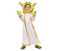 (TG. 5-6 anni) Rubies Costume Master Yoda Young Jedi Deluxe per ragazzi e ragazz