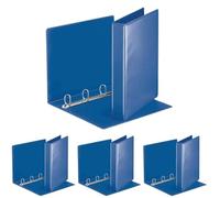(TG. 5 cm (Confezione da 4)) Esselte Essentials, raccoglitore 4 anelli 5 cm Blue