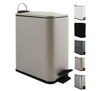 (TG. 5 Litres) Spirella, Pattumiera a Pedale da 5 Litri, Modello Erik, Rettangol