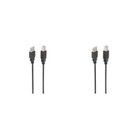 (TG. 5 m (Confezione da 2)) Ewent Cavo Stampante USB 2.0 Nero, 5 Metri, Tibo A M