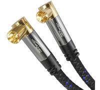 (TG. 5 m) KabelDirekt - Cavo antenna TV 4K, cavo a 90° - 5 m - Cavo TV co
