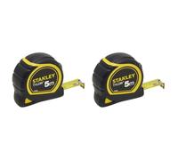 (TG. 5 m x 19 mm (Confezione da 2)) STANLEY Flessometro Tylon, 5 m x 19 mm, Metr