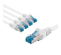 (TG. 5 metri) goobay 66051 Cavo di rete CAT 6A in set da 5 cavi patch schermati
