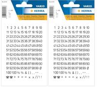 (TG. 5 mm (Confezione da 2)) HERMA Numeri 5 MM 1-100 Meteo Trasparente Nero 2/41