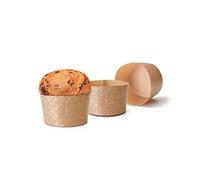 (TG. 5 pezzi) Ibili 746505, Stampi usa e getta per panettone, Marrone, un pacco