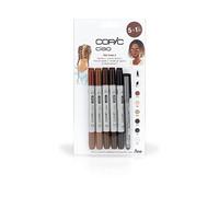 (TG. 5 Piece Set) COPIC Ciao 5+1 Set Toni di Capelli 2, Nero (CZ22075573) - NUOV
