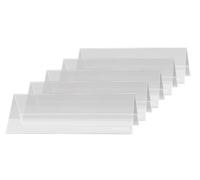 (TG. 5 pieces) SIGEL TA132 Portanome da tavolo, a tettuccio, trasparente, per 19