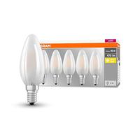 (TG. 5 Unit (Confezione da 1)) Osram Lampadine LED Candela, 4W Equivalenti 40W,