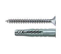 (TG. 5 x 30 mm) Fischer 100 Tasselli UX con vite, 5 x 30 mm, per Muro pieno, Mat