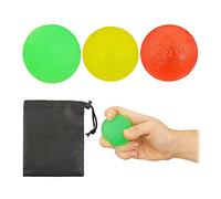 (TG. 5 x 5 x 5 cm) Relaxdays, Giallo/Rosso/Verde, Pallina da Allenamento, Set da