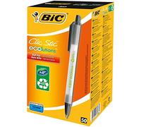 (TG. 50) BIC Clic Stic Nero Clip-on retractable ballpoint pen Medio - NUOVO