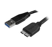 (TG. 50 cm) StarTech.com Cavo USB 3.0 Tipo A a Micro B Slim, Connetore USB3.0 a