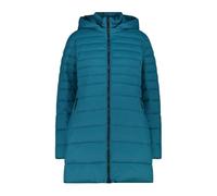 (TG. 50) CMP - Parka da donna in nylon con cappuccio removibile, Teal, 50 - NUOV