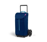 (TG. 50 Litri) GIMI Komodo Carrello Portaspesa, Acciaio e Poliestere, Blu, 50 Li
