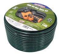 (TG. 50 m Kit) Faithfull Kit tubo rinforzato da 50 m - Tubo da giardino in PVC c