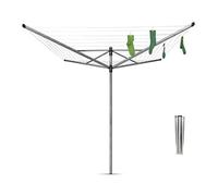 (TG. 50 Metri) Brabantia Lift-O-MATIC Stendino, Metallo, Grigio Metallico, 50 Me