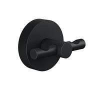(TG. 50 mm x 65 mm x 53 mm) tesa® MOON BLACK Gancio per Accappatoio - Per bagni