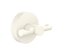(TG. 50 mm x 65 mm x 53 mm) tesa® MOON WHITE Gancio per Accappatoio - Per bagni