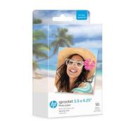 (TG. 50 Pack) HP Sprocket Carta fotografica con retro adesivo in ZINK 8,9 x 10,8