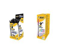 (TG. 50 pezzi) Bic Cristal Large Punta Larga 1,6 mm Confezione 50 Penne Colore N