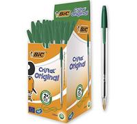 (TG. 50 pezzi) Bic Cristal Original Punta Media 1 mm Confezione 50 Penne Colore