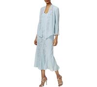 (TG. 50) R&M Richards Donna 058260 Vestito - Grigio - 50 - NUOVO