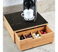 (TG. 50 x 28 x 4 cm (LxBxH)) Kesper 58951 - Scatola con cassetto per capsule di