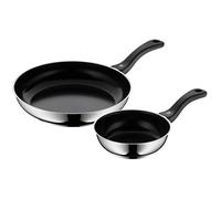 (TG. 50 x 30 x 14.5 cm) WMF, Devil, Set di 2 padelle, Manico in Acciaio Inox e c