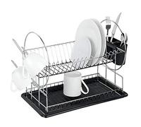 (TG. 50 x 36 x 24 cm) WENKO Scolapiatti Premium Duo , Metallo cromato, 52 x 36 x