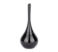 (TG. 50 x 40 x 25 cm) WENKO Portascopino per WC Flakon nero ceramica, Ceramica,