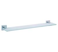 (TG. 50 x 600 x 120 mm) Mensola per specchio tesa Ekkro, metallo cromato lucido,