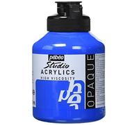 (TG. 500 ml) PEBEO - Barattolo di Vernice acrilica Studio da 500 ml, Colore: Cya
