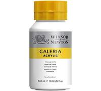 (TG. 500 ml) Winsor & Newton Galeria Acrilic - Colore Acrilico, 500 ml, Bianco (