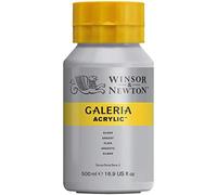 (TG. 500 ml) Winsor & Newton Galeria Colore Acrilico 500ml - Argento - NUOVO