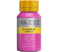 (TG. 500 ml) Winsor & Newton Galeria Colore Acrilico 500ml - Rosa Opera - NUOVO