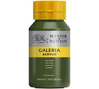 (TG. 500 ml) Winsor & Newton Galeria Colore Acrilico 500ml - Verde Oliva - NUOVO