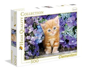 (TG. 500 pezzi) Clementoni- Gattino Rosso High Quality Collection Puzzle, Multic